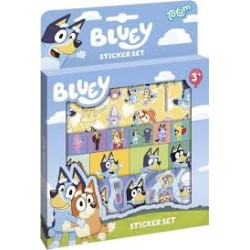 Totum Bluey Stickerset Met Speelachtergrond