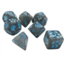 Kitten Polyhedral Dice (7) Gray Kitten Polyhedral Dice (7) Gray