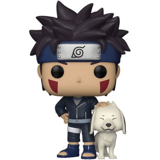 Naruto Pop! Animation Vinyl Figure Kiba With Akamaru 9 Cm