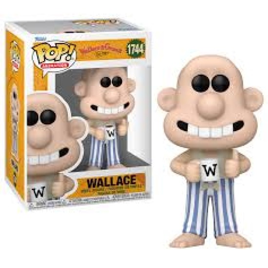 Wallace  And  Gromit Pop! Animation Vinyl Figure Wallace In Pajamas 9 Cm