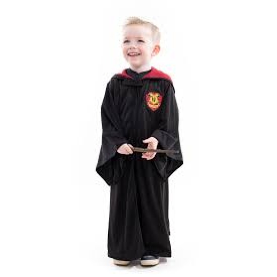 Little Adventures - Red Hooded Wizard Robe (1-5 Yrs (S/M))