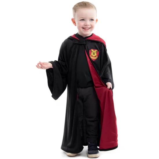 Little Adventures - Red Hooded Wizard Robe (1-5 Yrs (S/M))