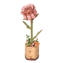 Robotime Diy Houten Bloem Pink Rose Roze Roos Tw041 85×65X21Cm Robotime Diy Houten Bloem Pink Rose Roze Roos Tw041 85×65X21Cm