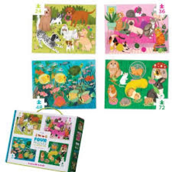 Four Puzzles/Playful Pets - 4Y+