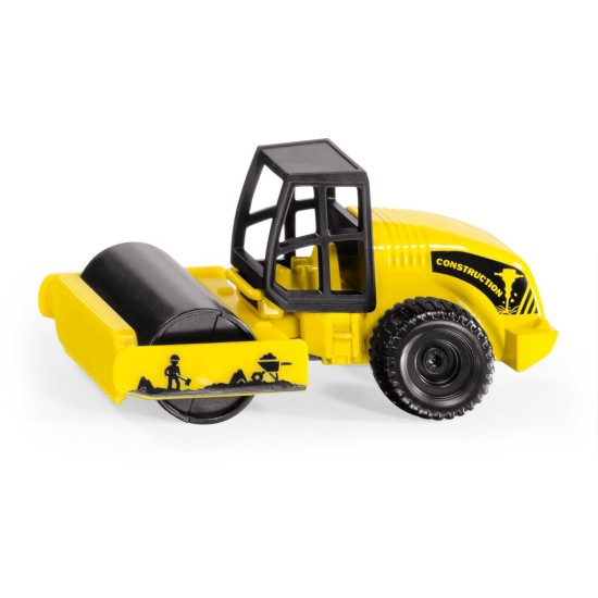 Siku Wegwals Metaal/Kunststof Geel/Zwart Knikbesturing Draaibare Wals