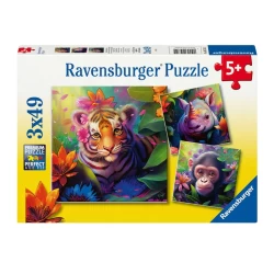 Legpuzzel Jungle Babies 3X49St.