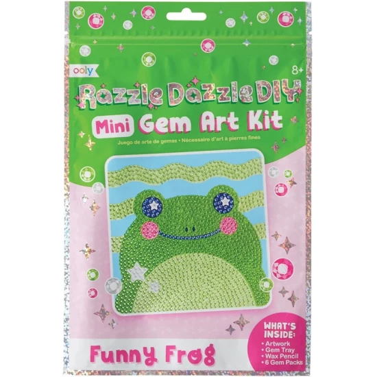 Ooly - Razzle Dazzle Mini Gem Art Kit - Funny Frog
