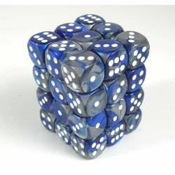 Gemini Blue-Steel/White D6 12Mm Dobbelsteen Set (36 Stuks) Gemini Blue-Steel/White D6 12Mm Dobbelsteen Set (36 Stuks)