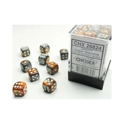 Gemini Copper – Steel/White D6 12Mm Dobbelsteen Set (36 Stuks) Gemini Copper – Steel/White D6 12Mm Dobbelsteen Set (36 Stuks)