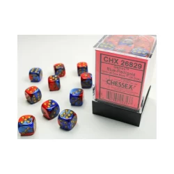 Gemini Blue-Red/Gold D6 12Mm Dobbelsteen Set (36 Stuks) Gemini Blue-Red/Gold D6 12Mm Dobbelsteen Set (36 Stuks)