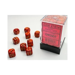 Scarab Scarlet/Gold D6 12Mm Dobbelsteen Set (36 Stuks)