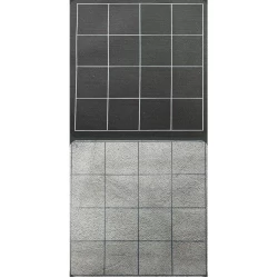 Reversible Megamat 1 Inch Squares Zwart-Grijs