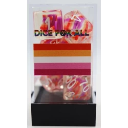 Lesbian Flag Rpg Dice Set Lesbian Flag Rpg Dice Set