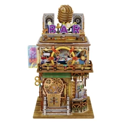 Tonecheer Diy 3D Houten Puzzel Desk Bin Punk Bar Tq18315X14X25Cm