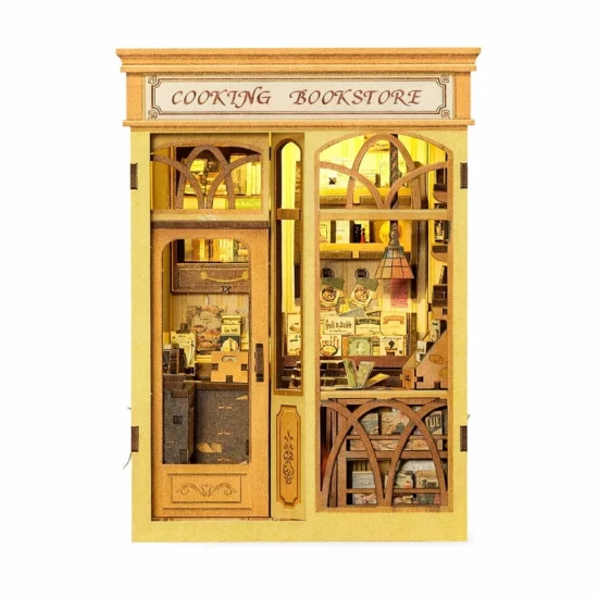 Cutebee Diy Booknook Cooking Bookstore Bjaa202 125X10X17Cm