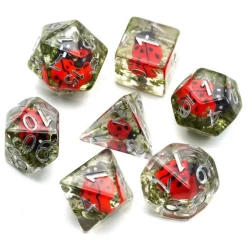 Red Ladybug Rpg Dice Set Red Ladybug Rpg Dice Set