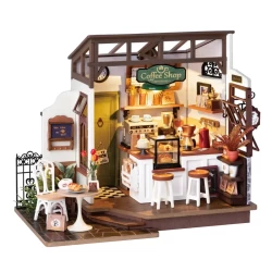 Robotime Diy Huisje The Magic Study Met Led Verlichting Dg166 21X13X19Cm