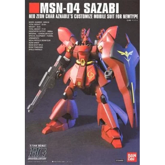 Gundam: High Grade - Sazabi 1:144 Scale Model Kit