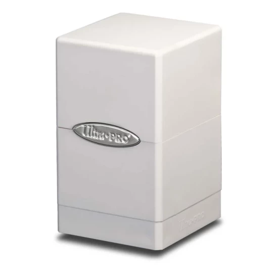 Deckbox Satin Tower White Deckbox Satin Tower White