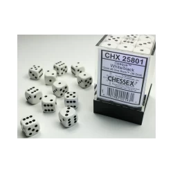 Dice Set Opa White/Black 12Mm (36) Dice Set Opa White/Black 12Mm (36)