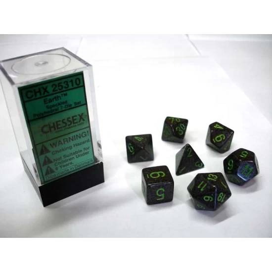 Dice Set Spec Poly Earth (7) Dice Set Spec Poly Earth (7)