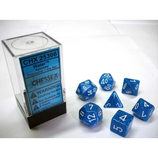 Dice Set Spec Poly Water (7) Dice Set Spec Poly Water (7)