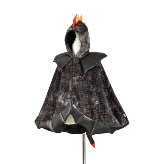 Draak Cape Zwart 4-7 Jaar (1 Stuk)