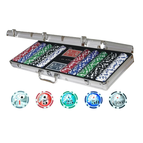 Poker Koffer Alu 500 Laser Chips 11 Gr