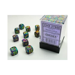 Dice Set Festive 12Mm Mosaic/Yellow D6 (36)