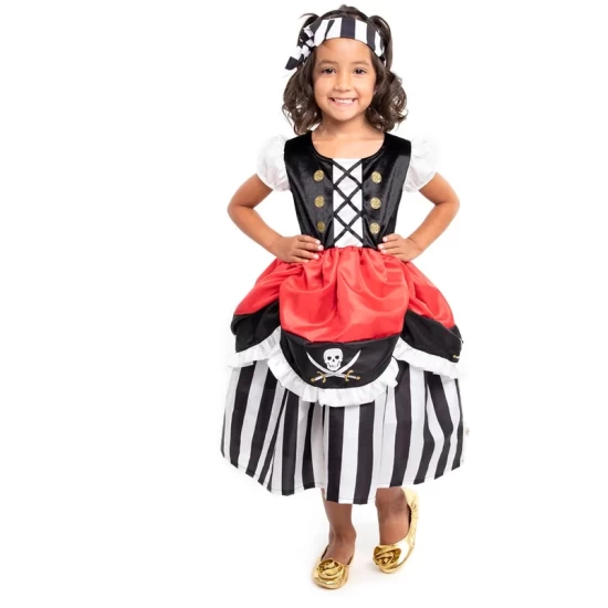 Little Adventures - Pirate Dress With Headband (3-5 Yrs (M))