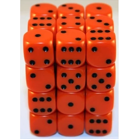 Dice Set Opa Orange/Black 12Mm (36)
