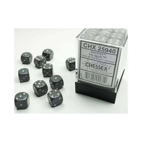 Dice Set Spec 12Mm Hi-Tech D6 (36)