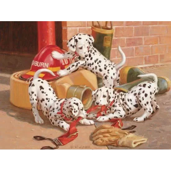 Cobble Hill Family Puzzle 400 Pieces - Dalmatian Firehouse