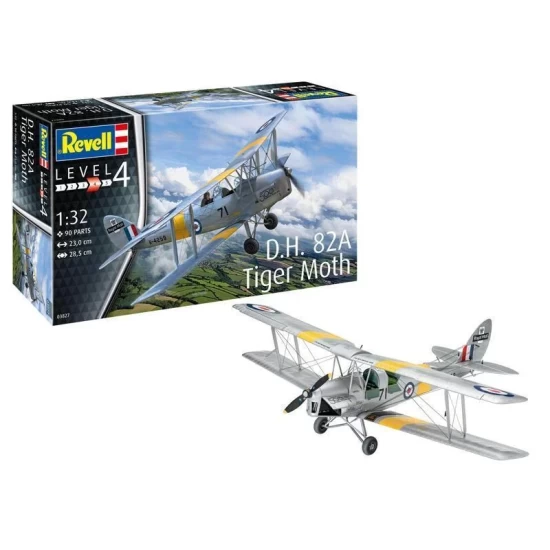 D.h. 82A Tiger Moth Revell Modelbouwpakket D.h. 82A Tiger Moth Revell Modelbouwpakket
