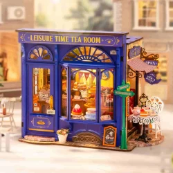 Robotime Diy Huisje Leisure Time Tea Room Dg171 18×155X24Cm