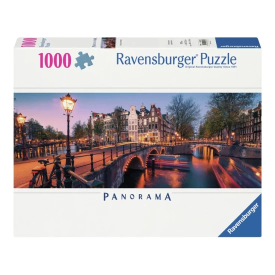 Avond In Amsterdam Panorama (1000)