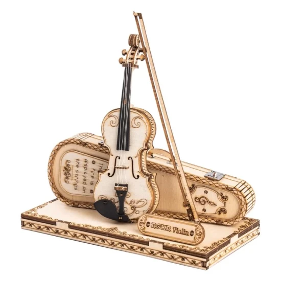 Robotime Houten Puzzel 3D Violin Capriccio Tg604K 14575X15Cm