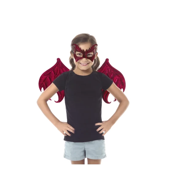 Little Adventures – Red Dragon Wings & Mask (Ages 3-8)
