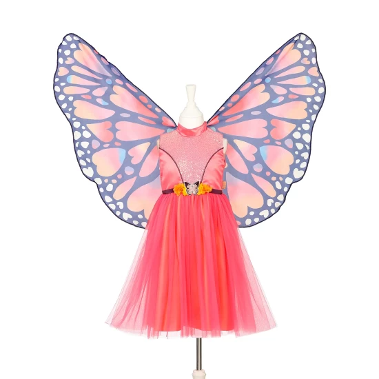 Papillon Jurk + Vleugels 3-4 Jaar 98-104 Cm (1 Set)