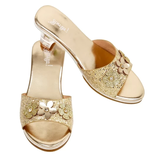 Slipper H.heel Ellina Gold Metallic Sz 27/28 (1 Pair)
