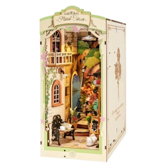 Robotime Diy Book Nook & Wonderland Boekensteun Floral Corner Tgb09 19108X24Cm