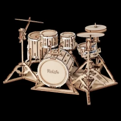 Robotime 3D Houten Puzzel Muziekinstrument Drumstel Tg409 19135X11Cm Robotime 3D Houten Puzzel Muziekinstrument Drumstel Tg409 19135X11Cm