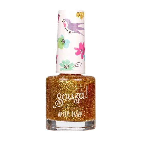 Nail Polish Glitter Gold