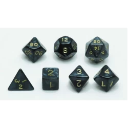 Dobbelstenen Set Grijs Marmer/Parelmoer Dobbelstenen Set Grijs Marmer/Parelmoer