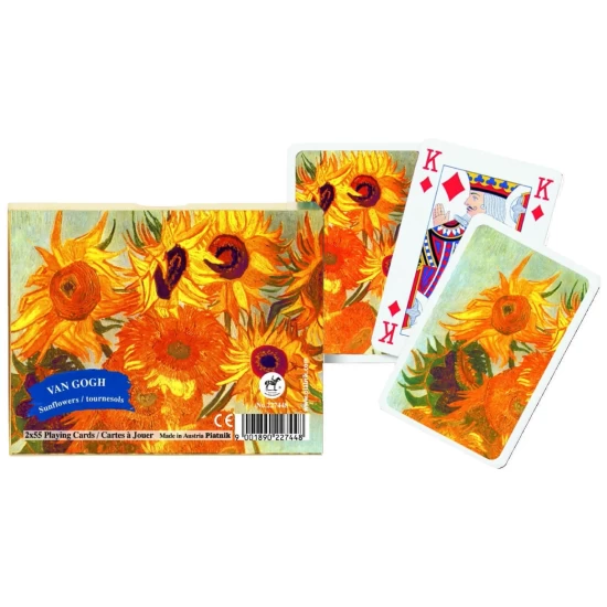 Vincent Van Gogh Zonnebloemen Speelkaarten – Double Deck