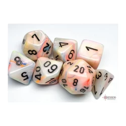 Festive Circus/Black Polydice Dobbelsteen Set (7 Stuks) Festive Circus/Black Polydice Dobbelsteen Set (7 Stuks)