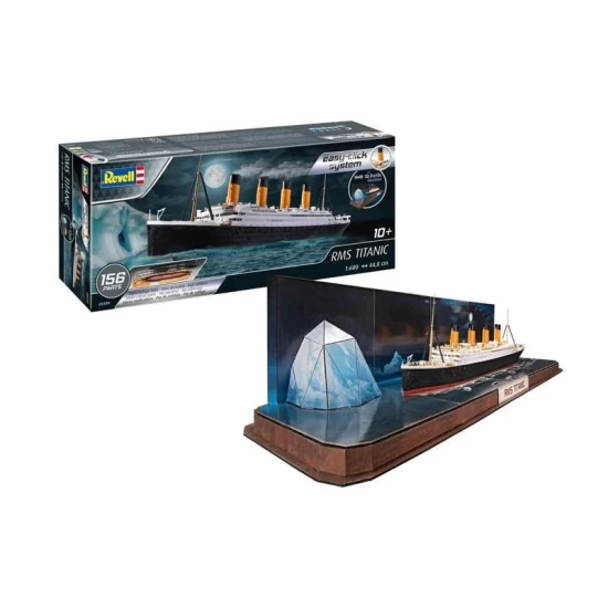 Rms Titanic + 3D Puzzle(Iceberg) Easy-Click-System Revell Bouwpakket Om In Elkaar Te Zetten