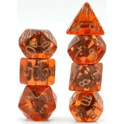 Copper Gears Rpg Dice Set Copper Gears Rpg Dice Set