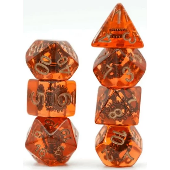 Copper Gears Rpg Dice Set