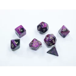Gemini Mini-Hedral Black-Purple/Gold Dobbelsteen Set (7 Stuks) Gemini Mini-Hedral Black-Purple/Gold Dobbelsteen Set (7 Stuks)